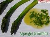 Sauce express citron-menthe cherche asperges vertes pour mariage frais