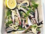 Sardines marinées à la plancha - Citron, Oignons, Fenouil Frais