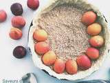 Thermomix : Tarte Abricots Quetsches sur lit d'amandes