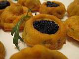 Bouchées de légumes et oeufs de poisson