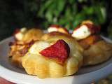 Feuilletés chèvre poivrons pour l'apéritif