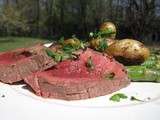 Filet de boeuf, asperges et rattes