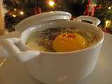 Oeuf cocotte aux coeurs d'artichaut et piment d' Espelette