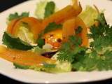 Oeuf cuit dans de la sauce soja, poutargue et roquette