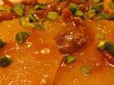 Oranges au caramel et à la pistache