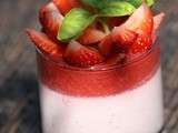 Panna cotta à la fraise