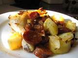Poulet au chorizo et pomme de terre d'après Nigella Lawson