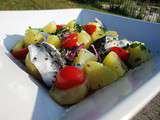 Salade de pommes de terre et filets de sardines