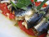 Sardines tomates et poivrons