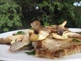 Turbot aux pleurotes