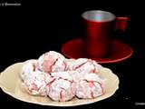 Crinkles ou craquelés aux biscuits roses de Reims