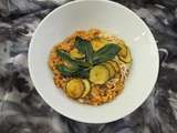 Orge perlé façon risotto au comté, courgette et à la sauge