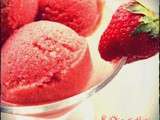 Sorbet fraises-rhubarbe