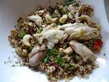 Salade chaude boulgour-quinoa s'envole