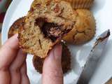 Muffin chocolat noisette coeur coulant healthy