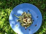 Salade qui se mérite # Asperges, courgettes, champignons et féta