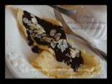 Crêpes au lait d'amandes, Sauce chocolat
