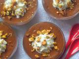 Mousse au chocolat noir et aux noisettes torréfiées