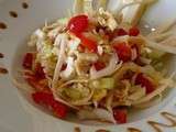 Salade croquante de légumes sauce légère