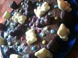 Fondant au chocolat .gateau pour enfants recette pour le gouter aux oursons chocolat