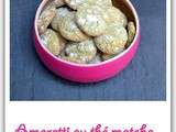 Amaretti au thé matcha