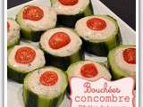 Bouchées concombres/rillettes de harengs (partenariat Delpierre)