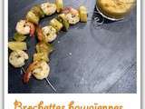 Brochettes hawaïennes et leur purée de lentilles