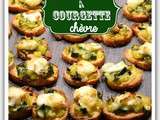 Bruschettas courgette chèvre