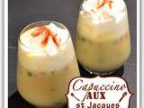 Cappuccino de coquilles Saint-Jacques au curry et à la coriandre Ingrédients (pour 8 personnes) :