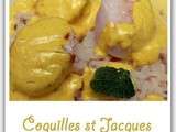 Coquilles St Jacques au lait de coco aux épices