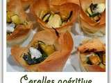 Corolles apéritive courgette/chèvre