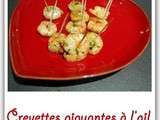Crevettes piquantes à l'ail (dossier spécial st Valentin)