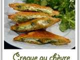Croque au chèvre et pesto
