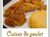 Cuisse de poulet aux citrons confits