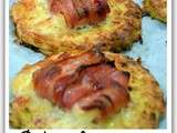 Galettes de pommes de terre grillées au chèvre lardé