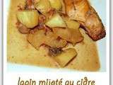 Lapin mijoté au cidre et aux pommes