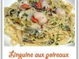 Linguine aux poireaux et noix de Saint Jacques