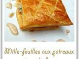 Mille-feuilles aux poireaux et aux lardons