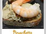 Mini-bruschettas artichaut crevette