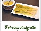 Poireaux vinaigrette au gingembre