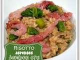 Risotto asperges jambon cru