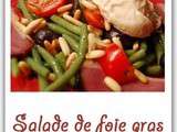 Salade de foie gras glacé