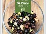 Salade de riz noir Venere et crevettes