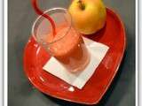 Smoothies fraises-pommes tentation