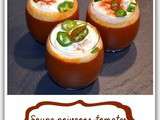 Soupe poivrons-tomates à l’espagnole