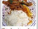Tajine de poulet aux abricots, Safran, miel et thym