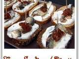 Tapas sardines et ricotta