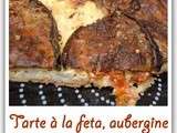 Tarte à la feta, aubergine confite & tomates cerises