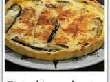 Tarte chèvre aubergine