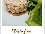 Tarte fine à l'émietté de rouget